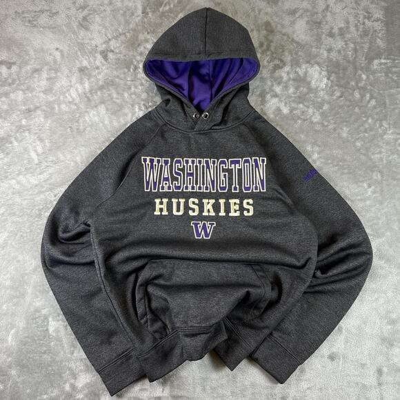 Stadium Athletic Other - Washington Huskies Hoodie Small Mens Gray Long Sleeve Pullover Sweatshirt